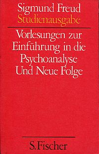 Freud, Vorlesungen zur Einführung in die Psychoanalyse und Neue Folge. (Umschlag)