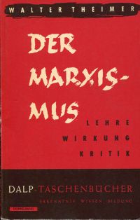Theimer, Der Marxismus. (Umschlag)
