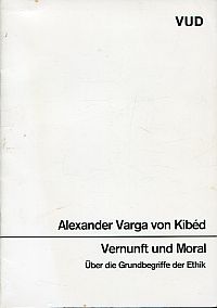 Varga von Kibéd, Vernunft und Moral. (Umschlag)