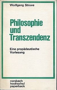 Struve, Philosophie und Transzendenz. (Umschlag)