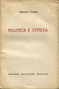 Titone, Politica e civiltà. (Umschlag)