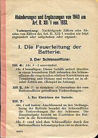 Richtlinien der Schweizer Armee - 11 Schriften. (Umschlag)