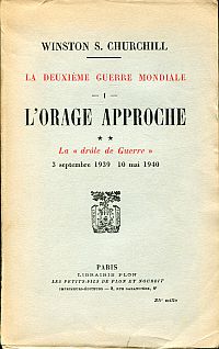 Churchill, La Deuxième guerre mondiale. (Umschlag)