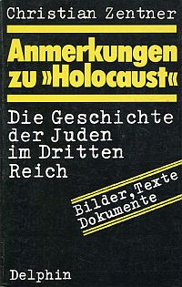 Zentner, Anmerkungen zu "Holocaust". (Umschlag)