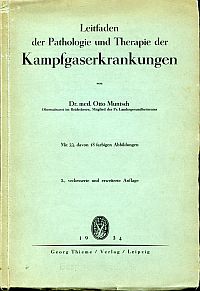 Muntsch, Leitfaden der Pathologie und Therapie der Kampfgaserkrankungen. (Umschlag)