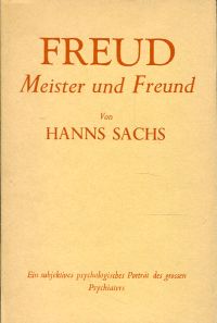 Sachs, Freud, Meister und Freund. (Umschlag)