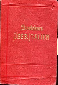 Baedeker, Oberitalien mit Ravenna, Florenz und Livorno. (Umschlag)