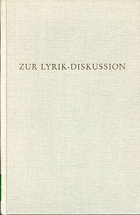 Grimm, Zur Lyrik-Diskussion. (Umschlag)