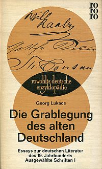 Lukács, Die Grablegung des alten Deutschland. (Umschlag)