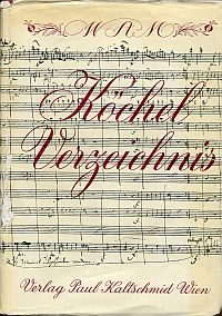 W.A. Mozart, Gesamtkatalog seiner Werke. (Umschlag)