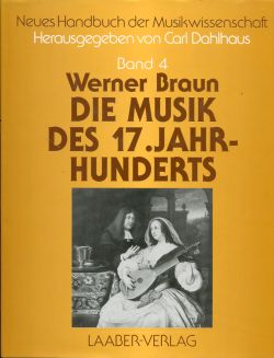 Braun, Die Musik des 17. Jahrhunderts. (Schutzumschlag)