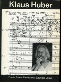 Klaus Huber. (Umschlag)