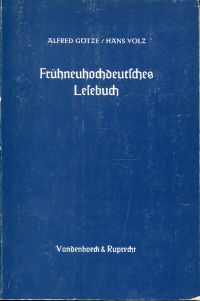 Götze, Frühneuhochdeutsches Lesebuch. (Umschlag)