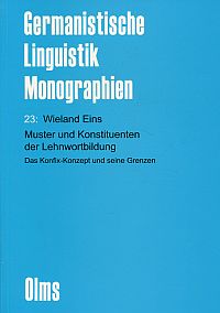 Eins, Muster und Konstituenten der Lehnwortbildung. (Umschlag)