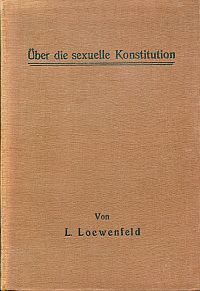 Löwenfeld, Über die sexuelle Konstitution und andere Sexualprobleme. (Umschlag)