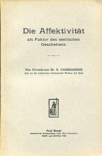 Fankhauser, Die Affektivität (Umschlag)