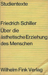 Schiller, Über die ästhetische Erziehung des Menschen. (Umschlag)