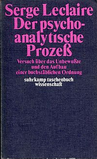Leclaire, Der psychoanalytische Prozeß. (Umschlag)