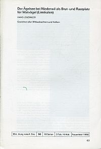 Leuzinger, Der Ägelsee bei Niederwil als Brut- und Nistplatz für Watvögel (Limik (Umschlag)