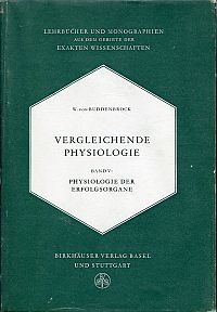 Buddenbrock-Hettersdorff, Physiologie der Erfolgsorgane. (Umschlag)