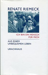 Riemeck, Ich bin ein Mensch für mich. (Umschlag)