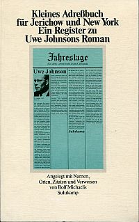 Michaelis, Kleines Adreßbuch für Jerichow und New York. (Umschlag)