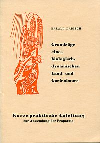 Kabisch, Grundzüge eines biologisch-dynamischen Land- und Gartenbaues. (Umschlag)