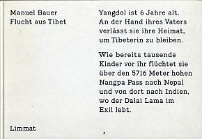 Bauer, Flucht aus Tibet. (Umschlag)
