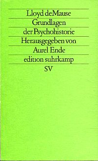 DeMause, Grundlagen der Psychohistorie. (Umschlag)