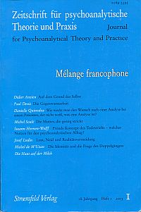 Mélange francophone. (Umschlag)