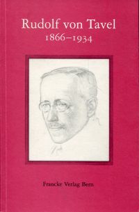 Rudolf von Tavel 1866-1934. (Umschlag)