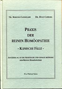 Candegabe, Praxis der reinen Homöopathie, klinische Fälle. (Umschlag)