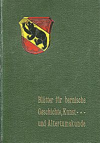 Grunau, Blätter für bernische Geschichte, Kunst und Altertumskunde. XXIII. Jahrg (Umschlag)