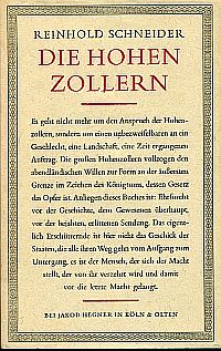 Schneider, Die Hohenzollern. (Umschlag)