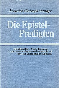 Oetinger, Die Epistelpredigten. (Umschlag)