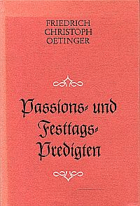 Oetinger, Passions- und Festtagspredigten. (Umschlag)