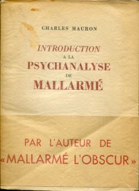Mauron, Introduction à la Psychanalyse de Mallarmé. (Umschlag)