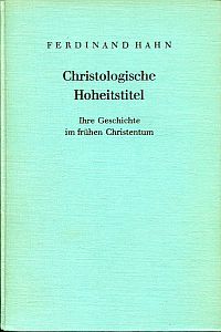 Hahn, Christologische Hoheitstitel. (Umschlag)