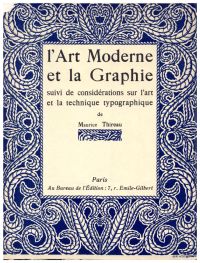 Thireau, L' Art moderne et la graphie suivi de considérations sur l'art et la te (Umschlag)