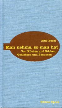 Buzzi, Man nehme, so man hat. (Umschlag)