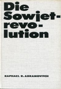 Abramovitch, Die Sowjetrevolution. (Umschlag)
