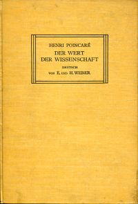 Poincaré, Der Wert der Wissenschaft. (Umschlag)
