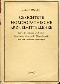 Mezger, Gesichtete homöopathische Arzneimittellehre. (Umschlag)