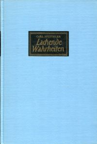 Spitteler, Lachende Wahrheiten. (Umschlag)