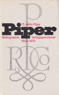 Piper, 75 Jahre Piper. (Umschlag)