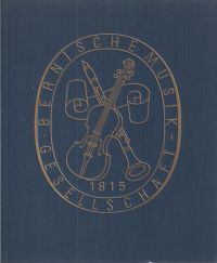 150 Jahre Bernische Musikgesellschaft. (Umschlag)
