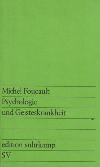 Foucault, Psychologie und Geisteskrankheit. (Umschlag)