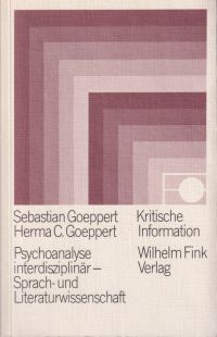 Goeppert, Psychoanalyse interdisziplinär. (Umschlag)