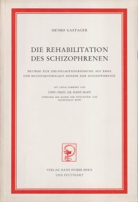 Gastager, Die Rehabilitation des Schizophrenen. (Umschlag)