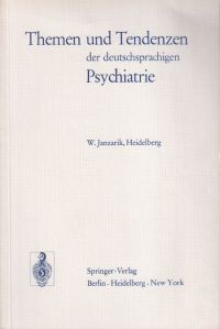 Janzarik, Themen und Tendenzen der deutschsprachigen Psychiatrie. (Umschlag)